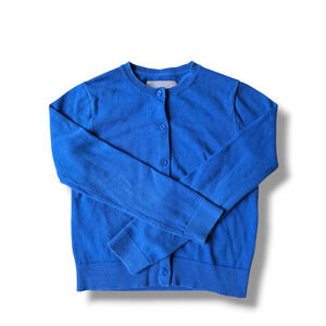 Primary Kids Girls 10 Blueberry Cardigan Sweater 100% Cotton